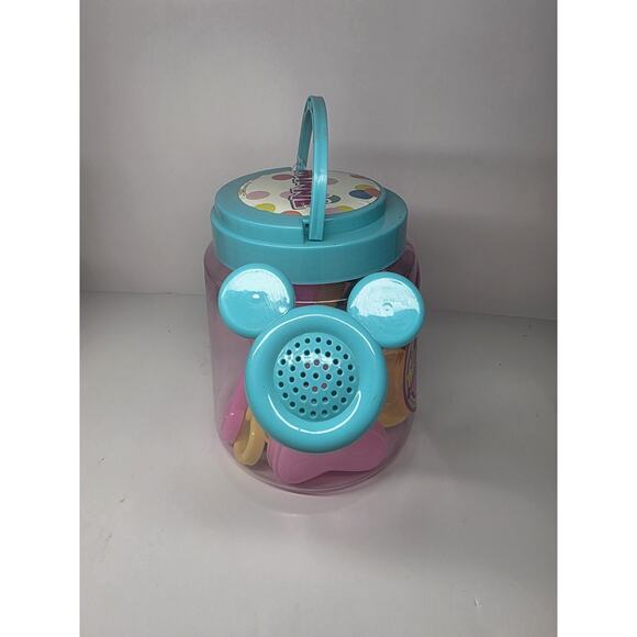 Disney Minnie Mouse Watering Can Set Bucket Shovel Rake Sifter Sand Molds NEW - Picture 3 of 4